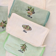 Набір кухонних рушників HomeBrand Оливка 60177 24х48 см 4 шт