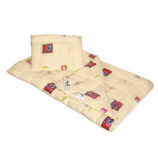 Дитяча закрита силіконова ковдра 110x140 з подушкою 50х50 55114