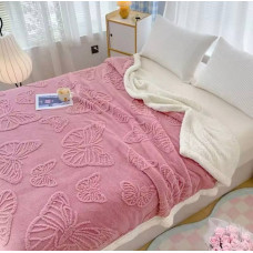 Плед Dushka Home Метелик 20983 200х230 см рожевий
