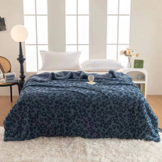 Плед Dushka Home Серце 20976 200х230 см синій