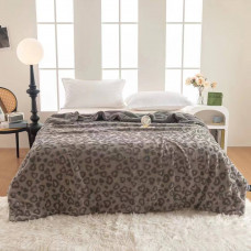 Плед Dushka Home Серце 20977 200х230 см сірий