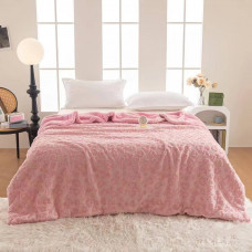 Плед Dushka Home Серце 20978 200х230 см рожевий