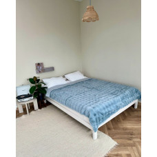 Плед Dushka Home Шиншила 20989 200х230 см сіро-блакитний