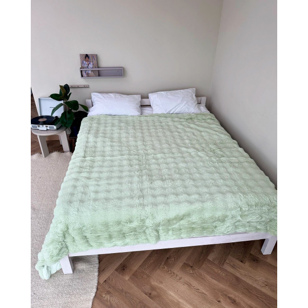 Плед Dushka Home Шиншила 20993 200х230 см салатовий