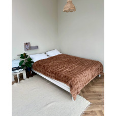Плед Dushka Home Шиншила 20994 200х230 см коричневий