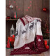 Плед бавовняний Aksu Dark Red 21032 180х220 см червоний