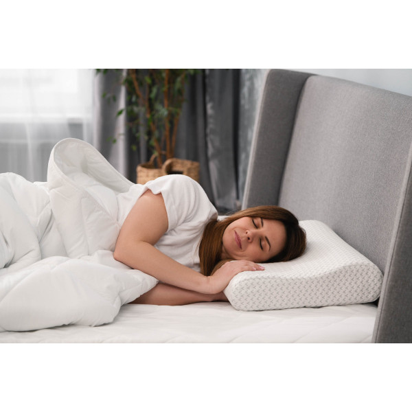 Подушка ортопедична Ardesto Sleepwell ART6040СOP 60х40х11/9 см біла