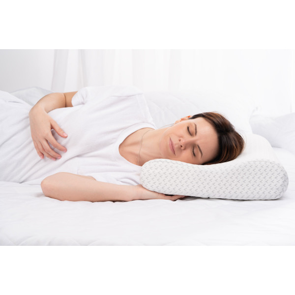 Подушка ортопедична Ardesto Sleepwell ART6040СOP 60х40х11/9 см біла