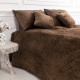 Покривало двоспальне ТЕП Velour Ромб 4-00516-22404 180х240 см коричневе
