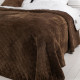 Покривало двоспальне ТЕП Velour Ромб 4-00516-22404 180х240 см коричневе