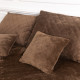 Покривало двоспальне ТЕП Velour Ромб 4-00516-22404 180х240 см коричневе