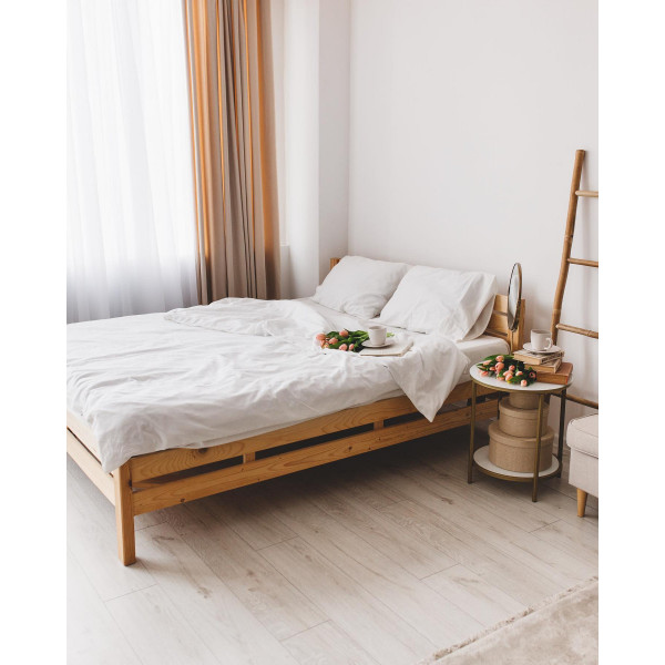 Постільна білизна двоспальне Dushka Home Варена бавовна 20941 180х215 см біла