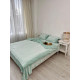 Постільна білизна плюшева євро Dushka Home 20953 200х220 см м'ятна