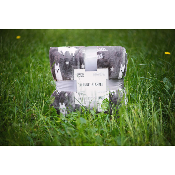 Плед Ardesto Flannel Лами ART0114PB 160х200 см сірий