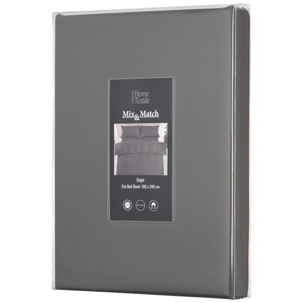 Простирадло Ardesto Mix MatСh Premium ART1824FSY 180х240 см сіра
