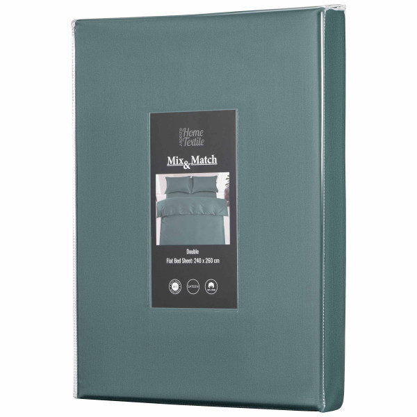 Простирадло Ardesto Mix MatСh Premium ART2426FSE 240х260 см зелене