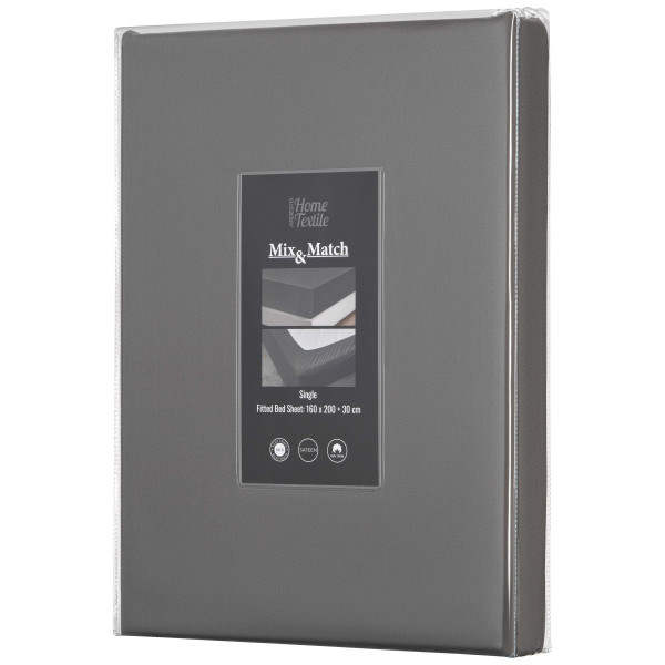 Простирадло на гумці Ardesto Mix MatСh Premium ART1620FSY 160х200+30 см сіра
