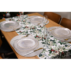 Раннер Ardesto Happy Holidays ART01HG 40х140 см зелений гостролист