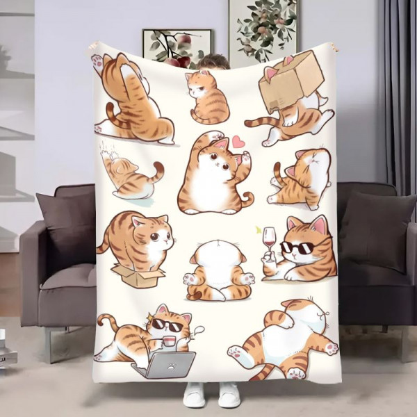 Плед 3D Котики муркотики 17962 135х160 см