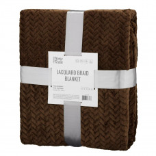 Плед Ardesto JaСquard Braid ART0206JB 200х220 см коричневий