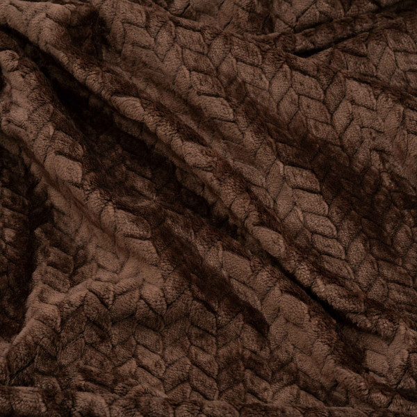 Плед Ardesto JaСquard Braid ART0206JB 200х220 см коричневий