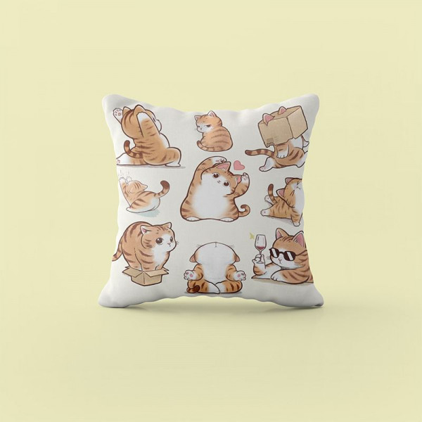 Подушка 3D Котики муркотики 4448_E 17974 50х50 см