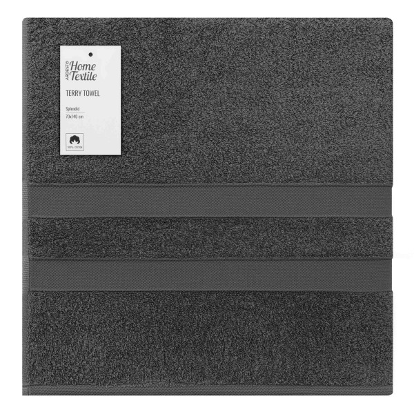 Рушник банний Ardesto Splendid ART2370DG 70х140 см темно-сіре