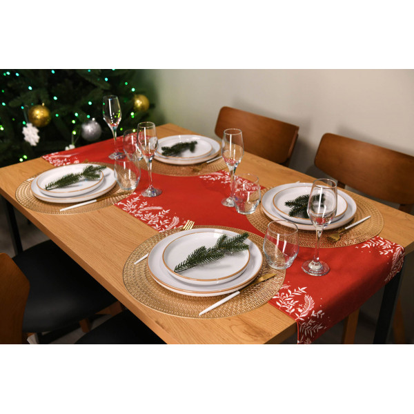 Ранер Ardesto Happy Holidays ART01HR 40х140 см червоний