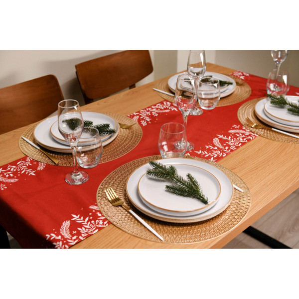 Ранер Ardesto Happy Holidays ART01HR 40х140 см червоний