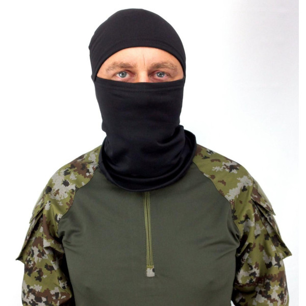 Балаклава тактична двотинка віскозна ЗСУ 1066 7253 чорна
