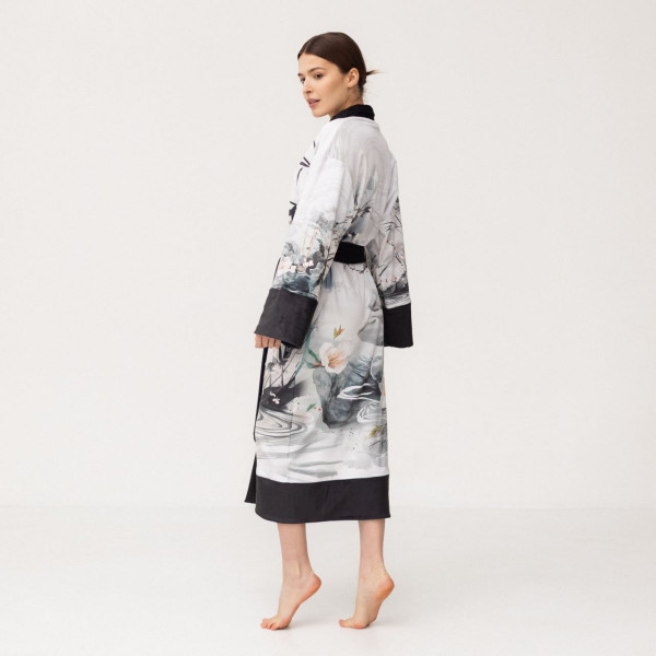 Кімоно жіноче з плюшевого велюру Kimono Inspiration 18384 M