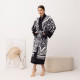 Кімоно жіноче з плюшевого велюру Kimono Noire 18130 M