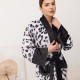 Кімоно жіноче з плюшевого велюру Kimono Snow Leopard 18373 L