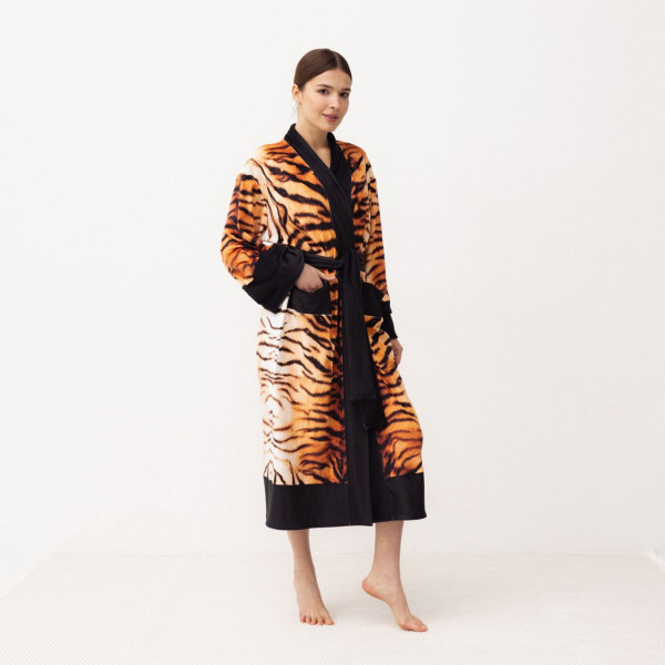 Кімоно жіноче з плюшевого велюру Kimono Soul of the tiger 18390 M