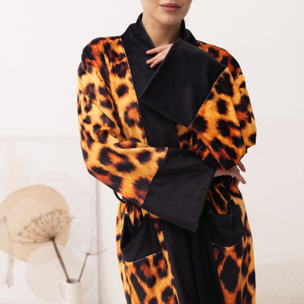Кімоно жіноче з плюшевого велюру Kimono Сonfidence 18399 2XL