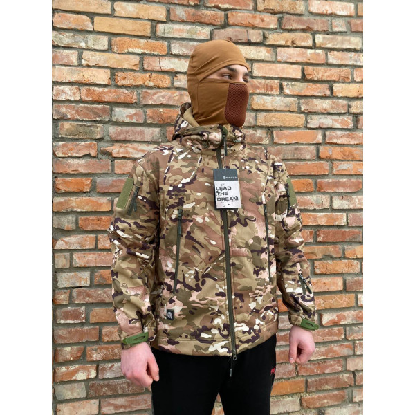 Куртка чоловіча тактична HAN WILD G8 на флісі ВСУ (ЗСУ) Мультикам 20222214-M 10462 M хакі