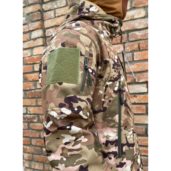 Куртка чоловіча тактична HAN WILD G8 на флісі ВСУ (ЗСУ) Мультикам 20222214-M 10462 M хакі