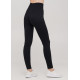 Легінси жіночі в рубчик з пуш-ап LEGGINGS RIB 18864 S-M чорні