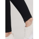 Легінси жіночі в рубчик з пуш-ап LEGGINGS RIB 18864 S-M чорні