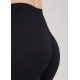 Легінси жіночі в рубчик з пуш-ап LEGGINGS RIB 18865 L-XL чорні