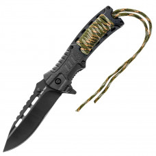 Ніж складаний кишеньковий Einhandmesser paracord Mil-Tec Німеччина ЗСУ 15318410 8080 10 см