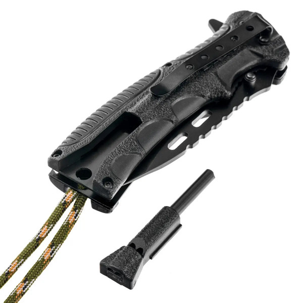Ніж складаний кишеньковий Einhandmesser paracord Mil-Tec Німеччина ЗСУ 15318410 8080 10 см
