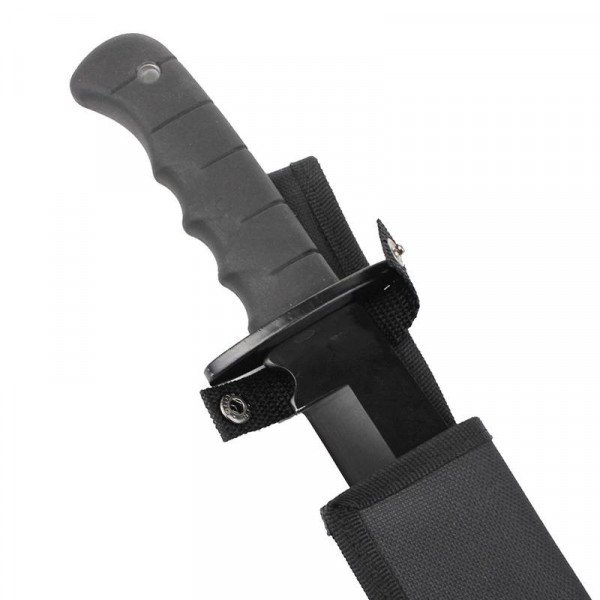 Ніж тактичний MiL-tec Німеччина Kampfmesser Mit Bowieklinge ЗСУ 15364000 8646 чорний