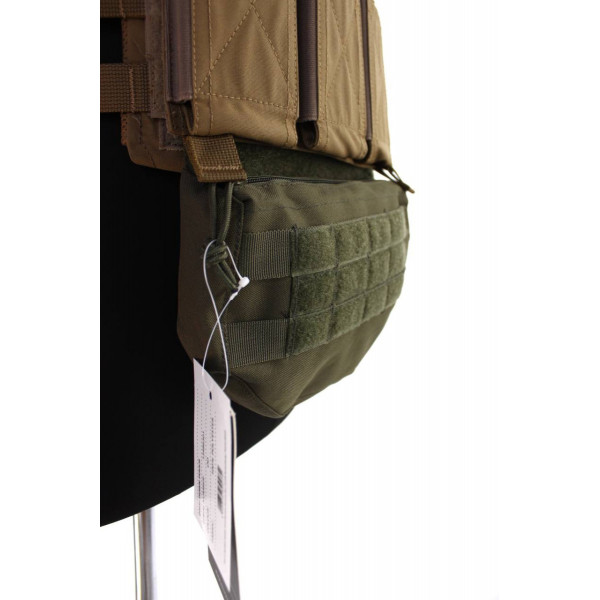 Підсумок з кріпленням до плитоноски MiL-tec Molle ЗСУ Німеччина 13486301 8642 оливковий 23х4,5х16 см