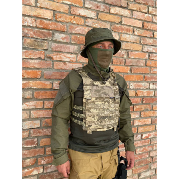 Розвантажувальний жилет плитоноска з евакуацією із системою Molle ЗСУ Піксель 20211855 7220