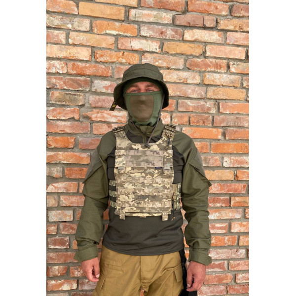 Розвантажувальний жилет плитоноска з евакуацією із системою Molle ЗСУ Піксель 20211855 7220