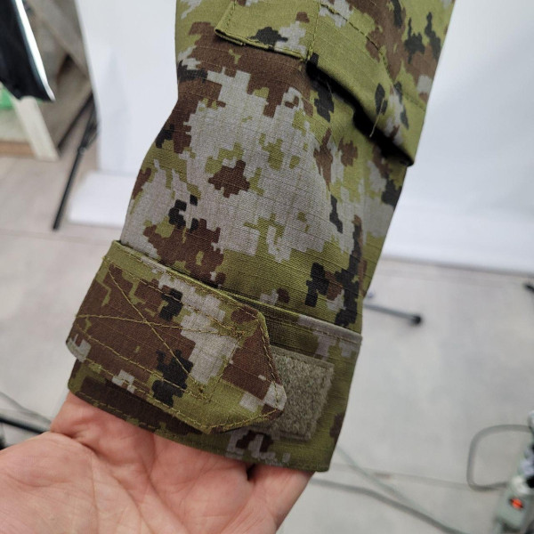 Сорочка чоловіча військова тактична з липучками ріп-стоп ЗСУ Ubaks Убакс 20221839 7289 M 48 р хакі