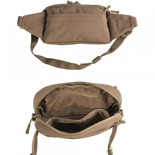 Тактична сумка-бананка Mil-tec Fanny Pack Molle ЗСУ 13512519 6653 23,5х6х12 см койот