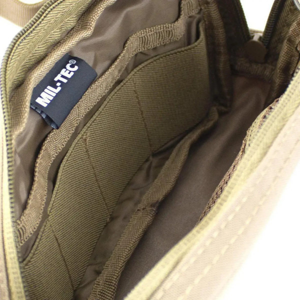 Тактична сумка-бананка Mil-tec Fanny Pack Molle ЗСУ 13512519 6653 23,5х6х12 см койот