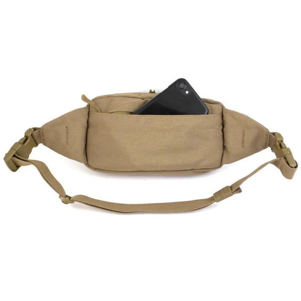Тактична сумка-бананка Mil-tec Fanny Pack Molle ЗСУ 13512519 6653 23,5х6х12 см койот